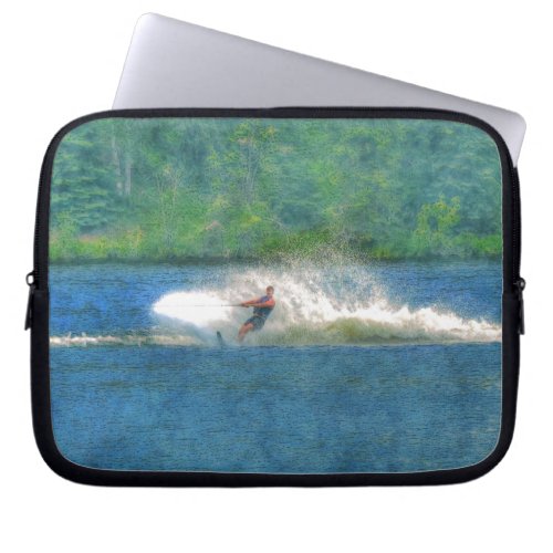 Summer Water_skiier and Lake Laptop Sleeve