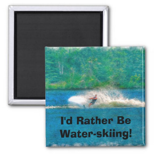 Summer Water_skiier and Lake Magnet