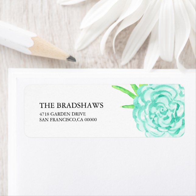 Summer Watercolor Floral Label (Insitu)