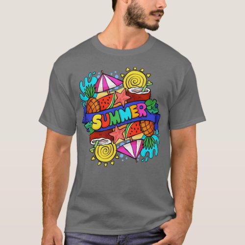 Summer Watercolor T_Shirt