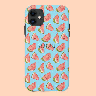 Summer Watercolor Watermelon Slices iPhone 11 Case