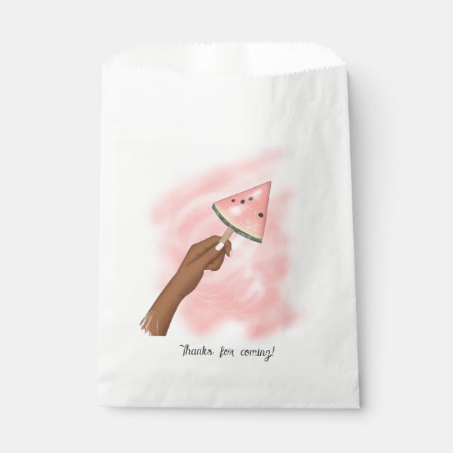 Summer Watermelon Beach Party Favor Bag (Front)