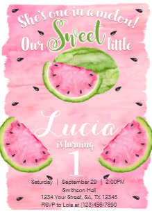watermelon birthday invitations zazzle