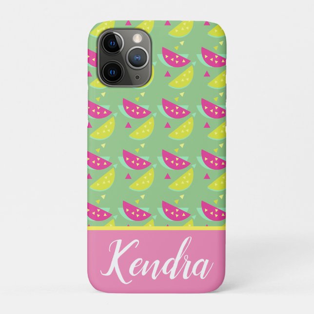Summer Watermelon Fruit Mix Pink Yellow Confetti Case-Mate iPhone Case (Back)