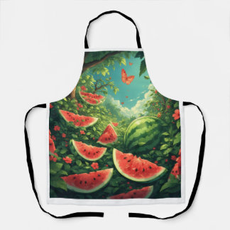 Summer Watermelon Garden – Colorful Nature Apron