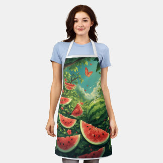 Summer Watermelon Garden – Colorful Nature Apron
