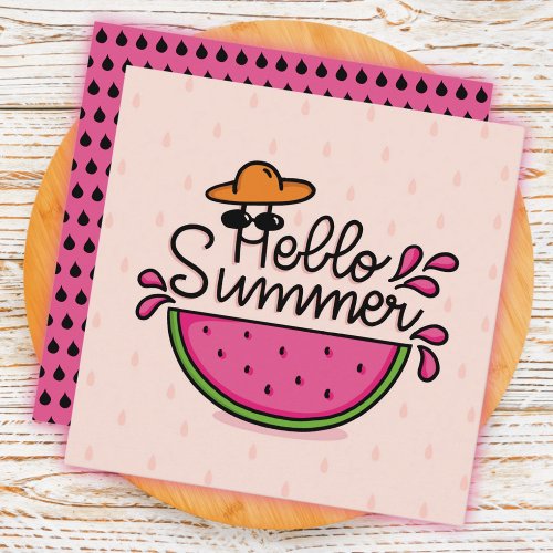 Summer Watermelon Greeting  Card