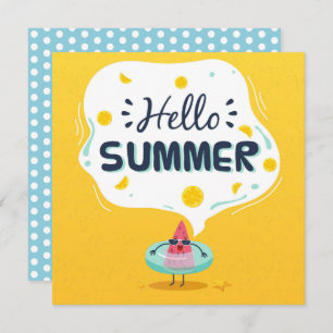 Summer Watermelon Greeting Card