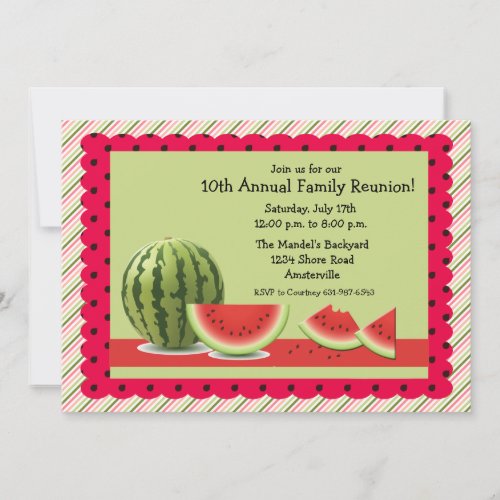 Summer Watermelon Invitation