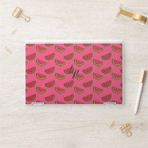 Summer Watermelon on Pink Pattern HP Laptop Skin