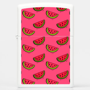 Summer Watermelon on Pink Pattern Zippo Lighter