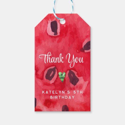 Summer Watermelon Party Gift Tags