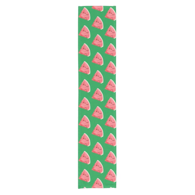 Summer Watermelon Slices Pattern  Short Table Runner (Front)