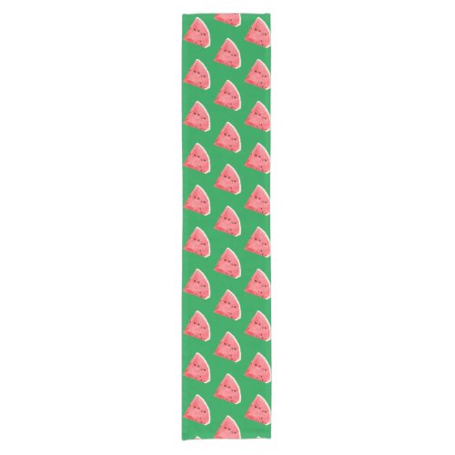 Summer Watermelon Slices Pattern  Short Table Runner