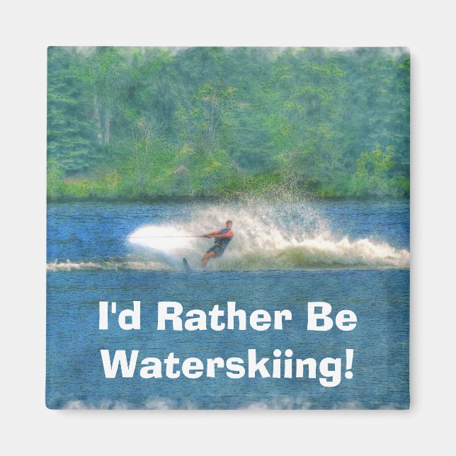 Summer Waterskiier and Lake Magnet (Front)