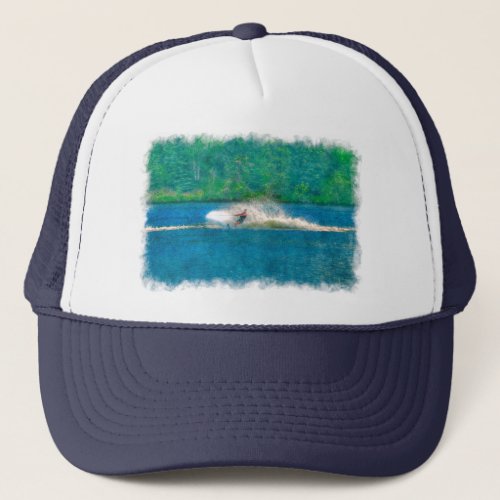 Summer Waterskiier and Lake Trucker Hat