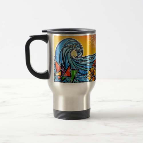 Summer Waves Travel Mug