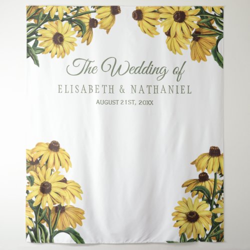 Summer wedding floral garden photo booth backdrop