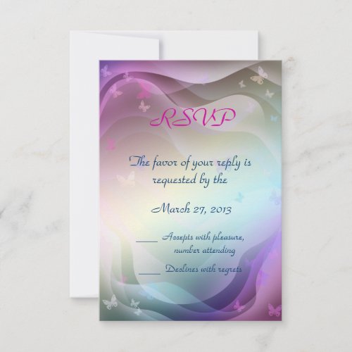 Summer Wedding RSVP cards