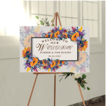 Summer Welcome to Our Wedding
