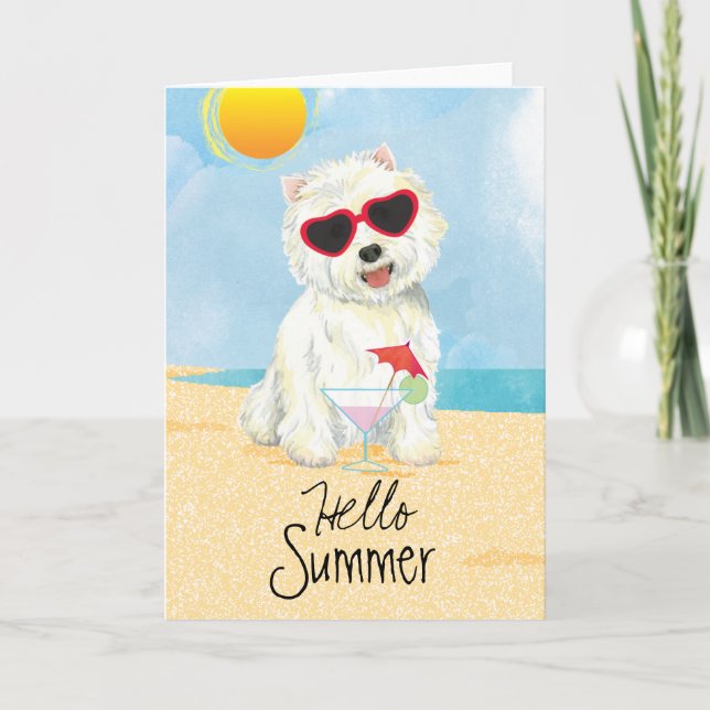 Summer Westie Card (Front)