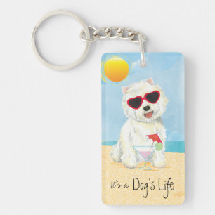 Summer Westie Keychain