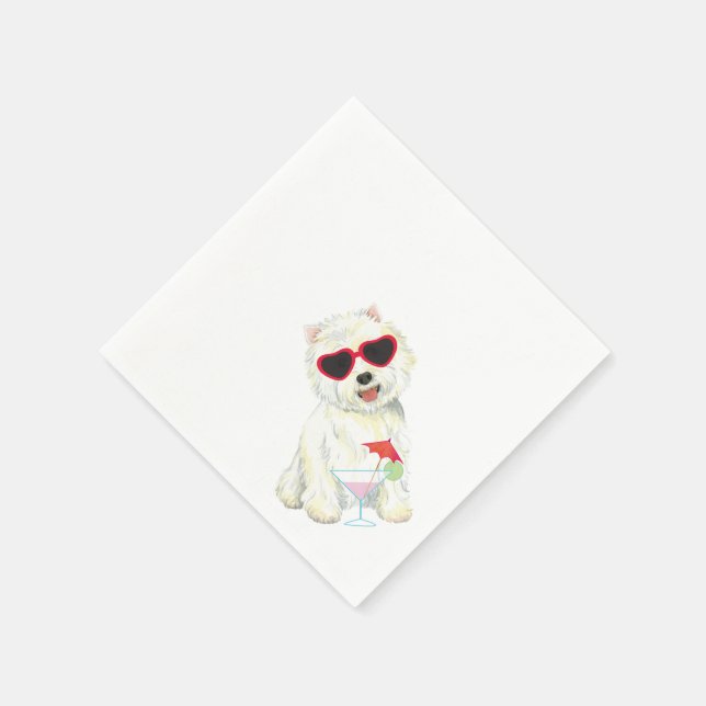 Summer Westie Napkins (Corner)