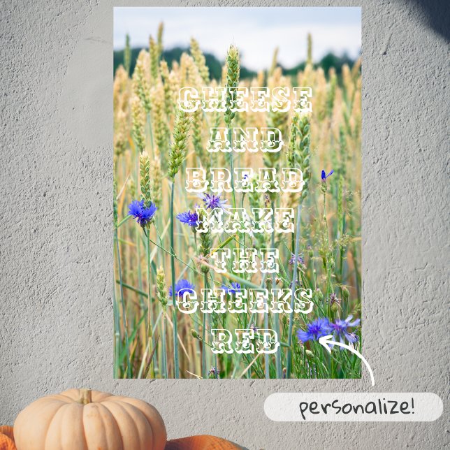 Summer wheat field with cornflowers poster (Creator Uploaded)