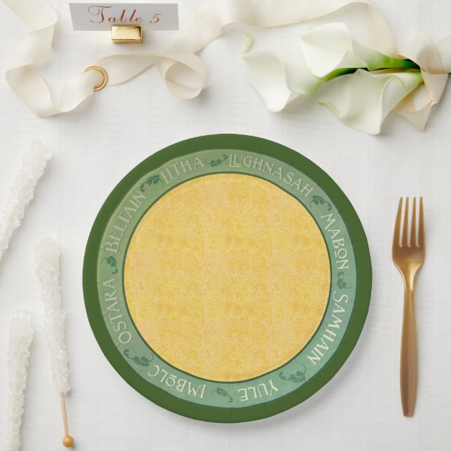 Summer Wheel of the Year Paper Plates (Wedding)