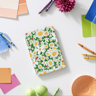 Summer White Daisies and Whimsical Red Ladybugs iPad Mini Cover