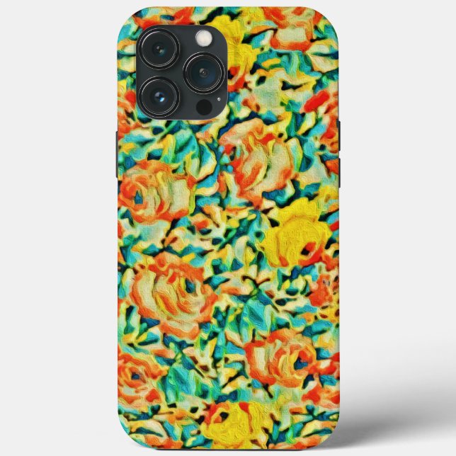 Summer Wild Rose Flower Garden  Case-Mate iPhone Case (Back)