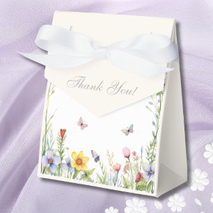 Summer Wildflower Boho Floral Bridal Shower Favor Boxes