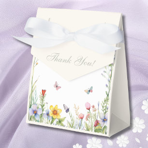 Summer Wildflower Boho Floral Bridal Shower Favor Boxes