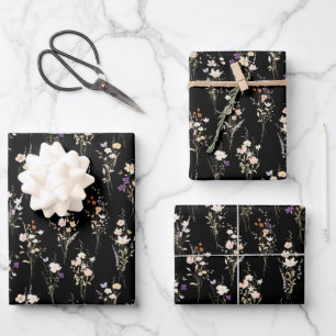 Summer Wildflower Bouquets Wrapping Paper Sheets