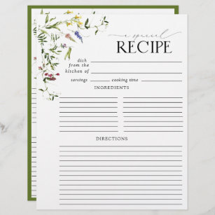 Recipe Book Template, EDITABLE Recipe Sheet Template, Recipe Cards, Minimal Recipe  Binder, 8.5x11 Printable Farmhouse, Food Planner Journal 