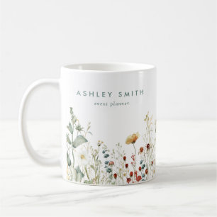 Summer Wildflower Field Business Coffee Mug