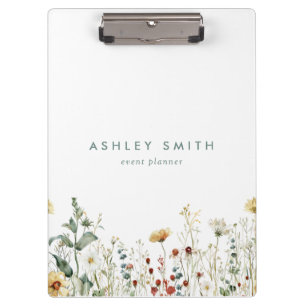 Summer Wildflower Field Clipboard