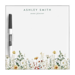 Summer Wildflower Field Dry Erase Board