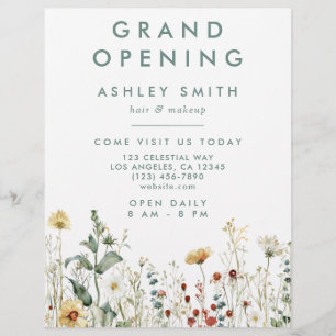 Summer Wildflower Field Flyer