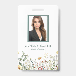 Summer Wildflower Field ID Badge
