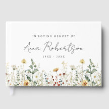 Summer Wildflower Field In Loving Memory Funeral