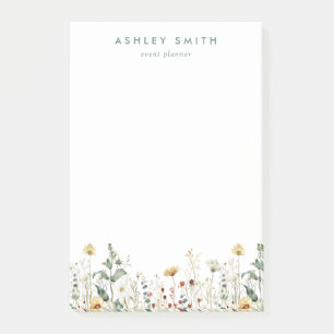 Summer Wildflower Field Post-it Notes