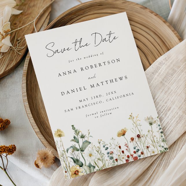 Summer Wildflower Field Save The Date (Creator Uploaded)