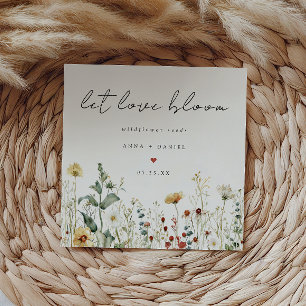 Summer Wildflower Field Wedding Seed Packet Envelope