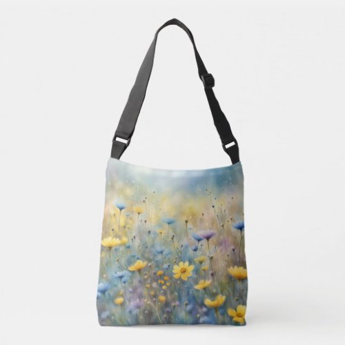 Summer Wildflower Meadow Crossbody Bag