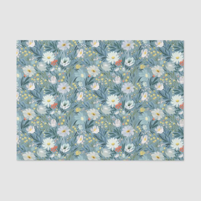Summer Wildflower Meadow Design Tissue Paper (Front)