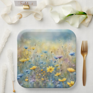Summer Wildflower Meadow Paper Plates