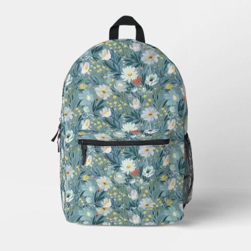 Summer Wildflower Meadow Printed Backpack