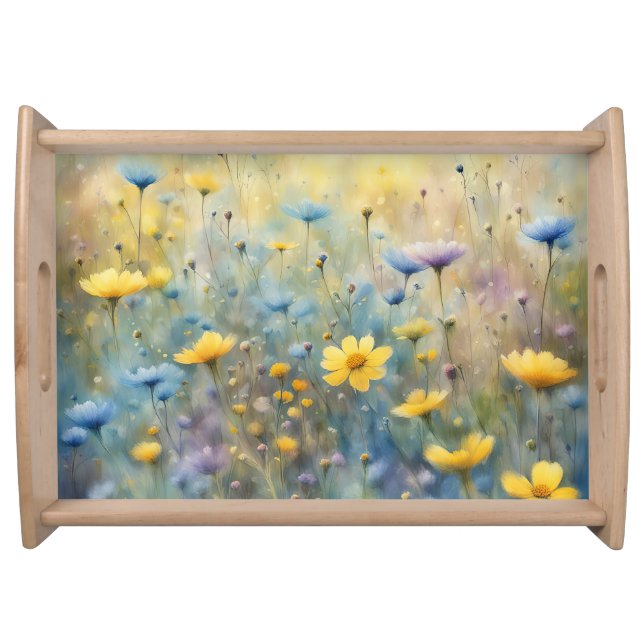 Summer Wildflower Meadow Serving Tray (Front)
