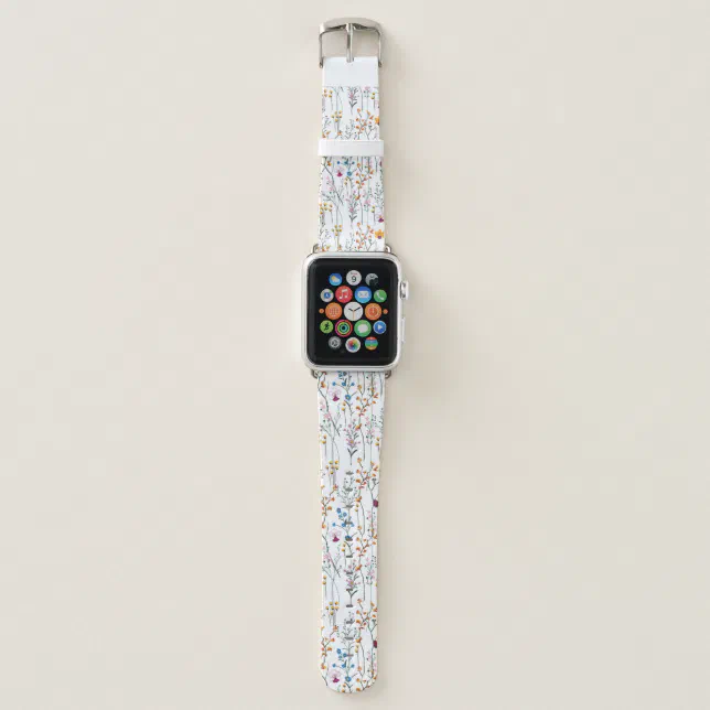 Summer Wildflower Pattern Apple Watch Band Zazzle